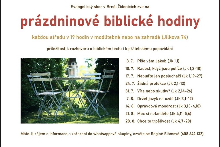 Prázdninové biblické hodiny