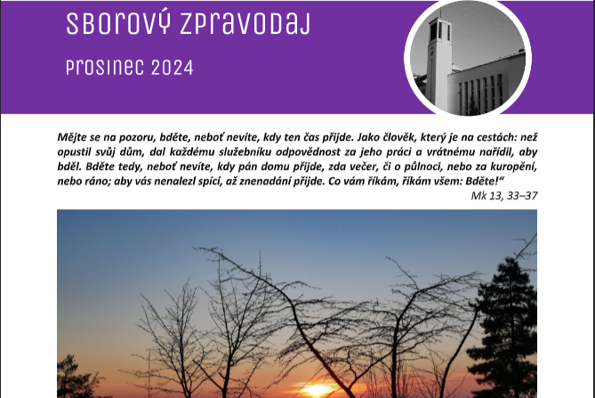 Adventní sborový zpravodaj 2024
